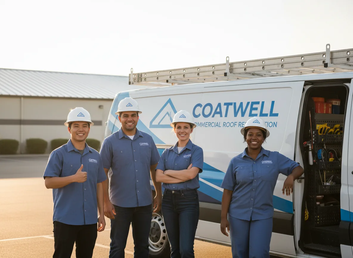 Commercial roof coating company in Start, LA