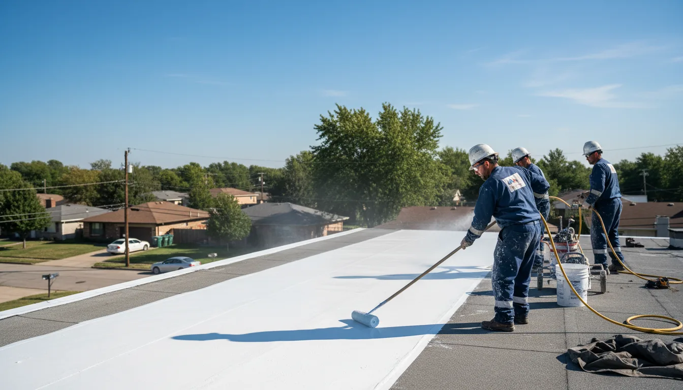 Commercial roof coating in Start, LA near me